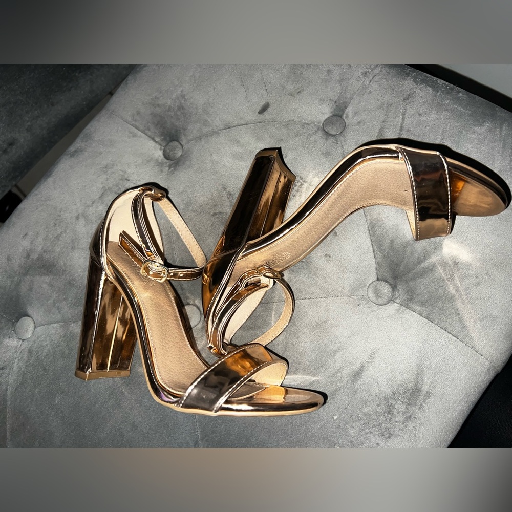 Rose gold charlotte russe heels